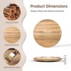 LunaLulinlk Lazy Susan Turntable Organizer, 9 inch Wooden Lazy Susan Cabinet, Dining Table, Storage Room, Countertop, Cabinet - 2 of 4