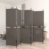 vidaXL 6-Panel Room Divider Anthracite 118.1"x70.9" Fabric - 2 of 4