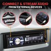 Pyle Bluetooth Car Audio Stereo Receiver with Hands-Free Call Answering, CD Player, MP3/USB/AUX, Detachable Face (Single DIN) – PLCD43BTM - 2 of 4