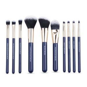 Vivitar Premium 12-Piece Makeup Brush Set – Soft Synthetic, Ergonomic Handles, Cruelty-Free, Complete Face & Eye Set - 1 of 4
