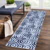 Washable Modern Geometric Rug Non Slip Low Pile Rug Throw Floor Cover Foldable Indoor Carpet for Living Room Bedroom - 2 of 4