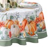 Pumpkin Harvest Vine Double Border Tablecloth - Elrene Home Fashions - 2 of 3
