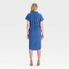 Short Sleeve Midi Maternity Shirtdress - Isabel Maternity by Ingrid & Isabel™ - 2 of 3