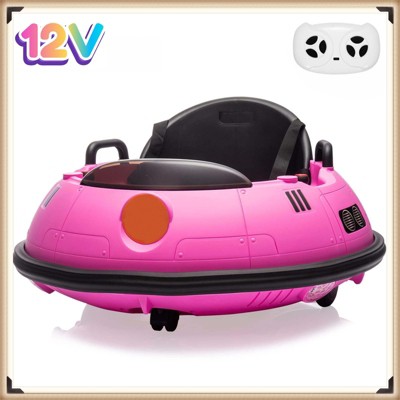 Garvee 12V Electric Ride-On Bumper Car with Remote Control – 360 Degree Spin, Lights – Ride-On Toy for Kids 18 Months and Up
