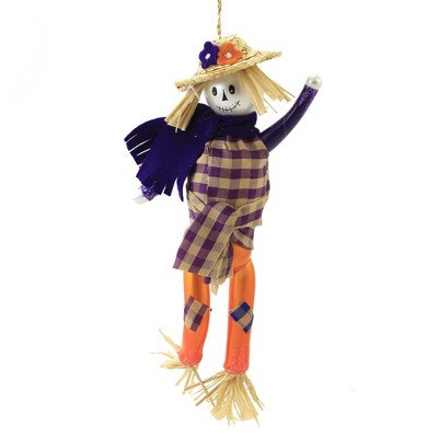 Italian Ornaments 6.5" Mrs Indie Fields Ornament Halloween Scarecrow  -  Tree Ornaments