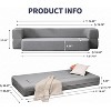 Mjkone Convertible Folding Sleeper Sofa Bed,futon Sofa Bed Memory Foam Mattress - 4 of 4