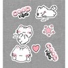 Good Vibes Cat Stickers Men's Sleep Pajama Pants - 2 of 2