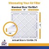 Filter King 13x18x1 Air Filter | 12-PACK | MERV 13 HVAC Pleated A/C Furnace Filters | MADE IN USA | Actual Size: 13 x 18 x .75" - 2 of 4