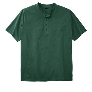 KingSize Men's Big & Tall Shrink-Less Lightweight Henley T-Shirt - 1 of 4