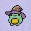 Dalix Sorcerer Frog Embroidered Cotton Relaxed Short Sleeve Tee T Shirt Womens - 4 of 4