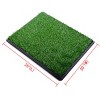 Sevobal Pet Pet Training Pads and Potties Downtown Pet Supply Dog Grass Pad with Tray, Artificial Grass Training Pads, Green, 25"*20"*1" - 4 of 4