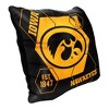 NCAA Iowa Hawkeyes Firm Density Connector Velvet Reverse Pillow - 2 of 3