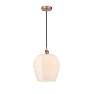 Norfolk - 1 Light Cord Hung Mini Pendant In Industrial Style-15.13 Inches Tall and 11.75 Inches Wide