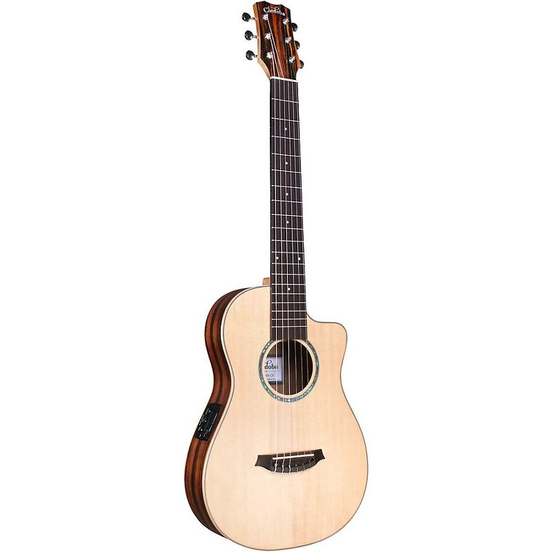 Cordoba Mini II EB-CE Mini Acoustic-Electric Guitar Natural, 3 of 7