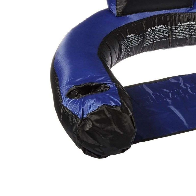 Swimline 90465 Inflatable Nylon Fabric Covered Swimming Pool U-Seat Chair Float, 5 of 7