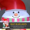 Aghana Digitals 7.5FT LED Lighted Inflatable Snowman House with Santa, Xmas Tree & Gift Boxes - - 3 of 4