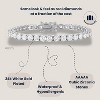 Tennis Bracelet for Women, 24K Gold Plated with AAAAA CZ Stones, 3mm/4mm Width & Multiple Sizes, Elegant Jewelry Gift - 3 of 4