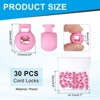 Unique Bargains Plastic Adjustable Draw String Clip Ends Spring-Loaded Buckle Round Cord Locks 30 Pcs - 2 of 3