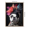Amanti Art The Regal French Bulldog by Mowzu  Framed Canvas Wall Art - 3 of 4