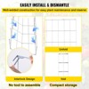 VEVOR Tomato Cages, 11.8\" x 11.8\" x 46.1\", 5 Packs Square Plant Support Cages, Silver PVC-Coated Steel Tomato Towers, Silver - 3 of 4