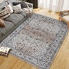 Area Rugs Rug for Living Room Washable Rug, Non Slip Water Repellent Floor Carpet, Low Pile Soft Vintage Rug for Bedroom Dining Room Indoor - image 3 of 4