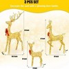 Lighted Christmas Deer Family Set, Large Outdoor Yard Reindeer Holiday Decoration,Lighted Deer Set for Indoor Decor, 5ft 3-Piece - 2 of 4