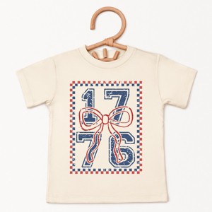 The Juniper Shop 1776 Checkered Coquette Toddler Short Sleeve Tee - 1 of 4