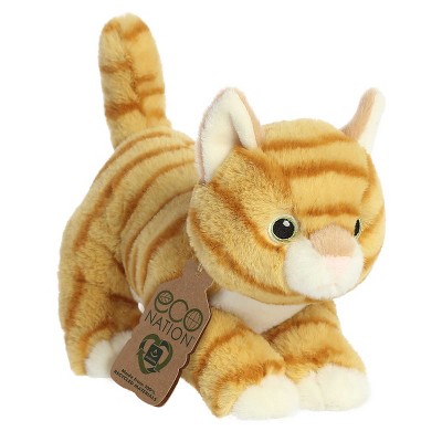 Aurora Small Orange Tabby Eco Nation Eco-Friendly Stuffed Animal 8.5"