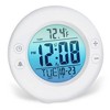 Digital Color Fade Alarm Clock White - Westclox: Modern Style, Bedroom & Bedside, Battery Operated - 4 of 4