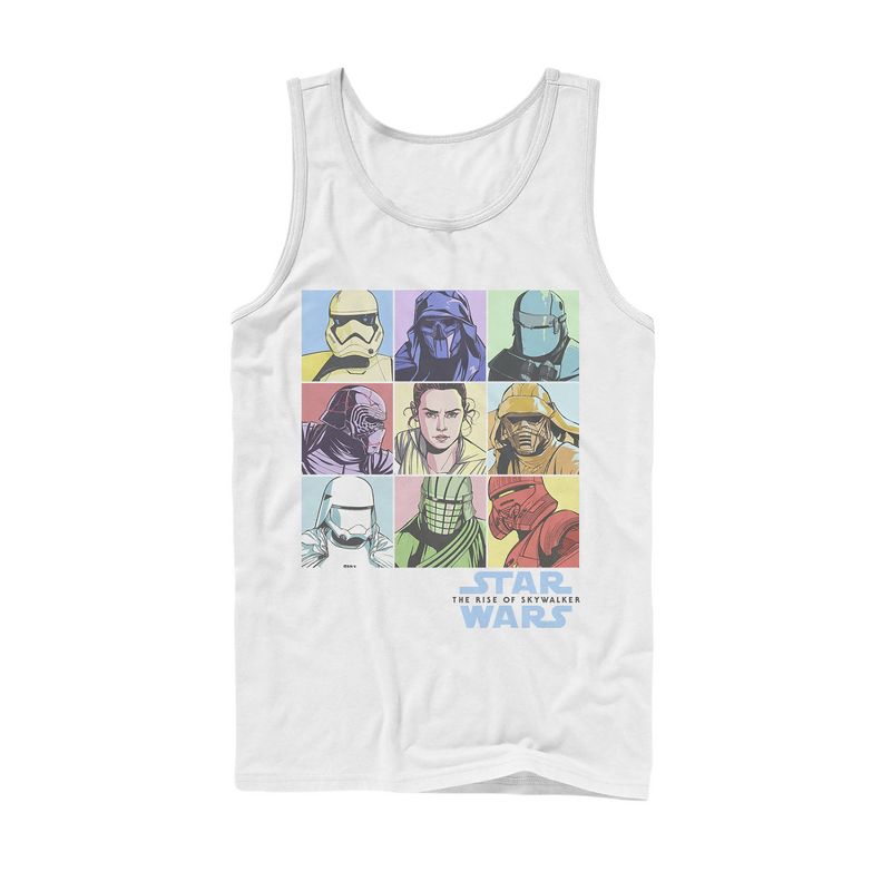 Men's Star Wars: The Rise of Skywalker Pastel Character Box Tank Top, 1 of 5