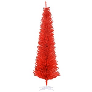 Aghana Digitals 7FT Slim Blue Artificial Christmas Tree with 499 Realistic Branch Tips, Detachable - 1 of 4