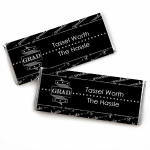 Big Dot of Happiness Graduation Cheers - Candy Bar Wrappers Graduation Party Favors - Set of 24 - 1 of 4