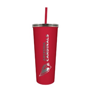 NFL Arizona Cardinals 24oz Skinny Tumbler with Straw - 1 of 4