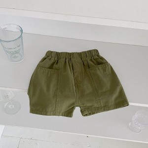 MyKids-USA Summer New Arrival Boys Versatile Casual Solid Color Utility Shorts - 1 of 4
