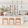 Dewdrop Vintage Pendant Light Amber Glass and Bronze Metal Hanging Ceiling Fixture for Dining Room Bedroom - 4 of 4