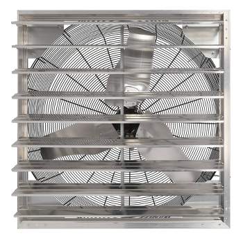 Hurricane Pro Shutter Exhaust Fans with 5 Plastic Blades, Electric Cord, and Button Controller for Household Ventilation Fans