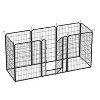 Heavy Duty Metal Playpen with door,39.37"H Dog Fence Pet Exercise Pen for Outdoor - 4 of 4