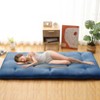 Solid Japanese Floor Mattress Indoor Furniture Living Room Bedroom Futon Mattress, Foldable & Portable Tatami Mat Roll Up Camping Mattress Pad - 2 of 4