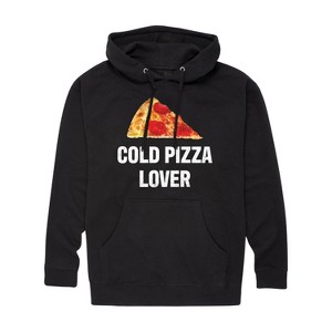 Men's - Instant Message - Cold Pizza Lover Graphic Fleece Pullover Hoodie - 1 of 4