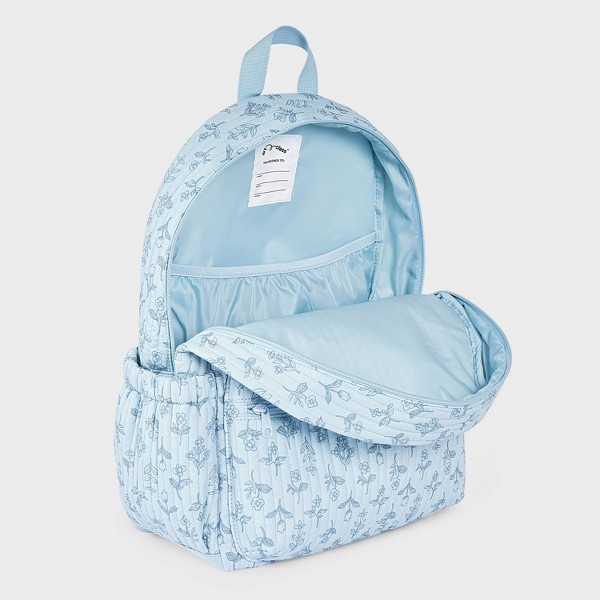 Mochila acolchada floral para niños - art class™ azul 3