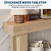 63-Inch Narrow Console Table, Farmhouse Wood Entryway Table for Hallway/Foyer/Living Room, Behind Couch Industrial Accent, Natural - 4 of 4