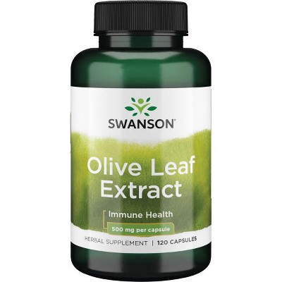 Swanson Herbal Supplements Olive Leaf Extract 500 mg Capsule 120ct.