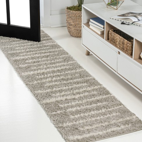 Alaro Berber Stripe Shag Indoor Area Rug - JONATHAN Y - image 1 of 4