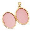 Black Bow Jewelry 14k Yellow Gold 21mm Textured Oval Locket - 4 of 4