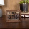 Pavilion Gift Company - The Man - 4" x 3" Wood Framed Glass Plaques - Wall Sign Panels - 2 of 4