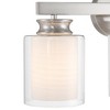 Possini Euro Design Possini Euro Danielle 19 1/2" Wide Patina Nickel 3-Light Bath Light - 3 of 4