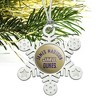 James Madison University Dukes Metal Snowflake Christmas Tree Holiday Ornament - 2 of 3