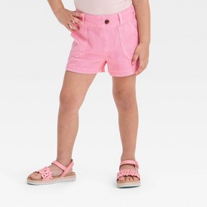 Toddler Girls' Twill Shorts - Cat & Jack™ - 1 of 3