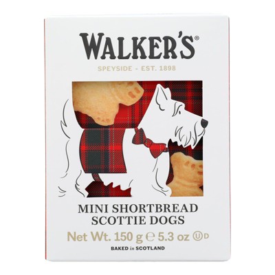 Walkers Shortbread - Mini Scottie Dog Shortbread - Case of 10 - 5.3 oz