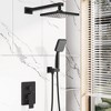 8 inch Shower Head Hand Held Shower Head Bathroom Luxury Rain Mixer Shower Complete Combo Set Wall Mounted (Valve Included) - 2 of 4